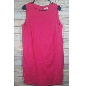 Chicos pink linen shift dress size 1